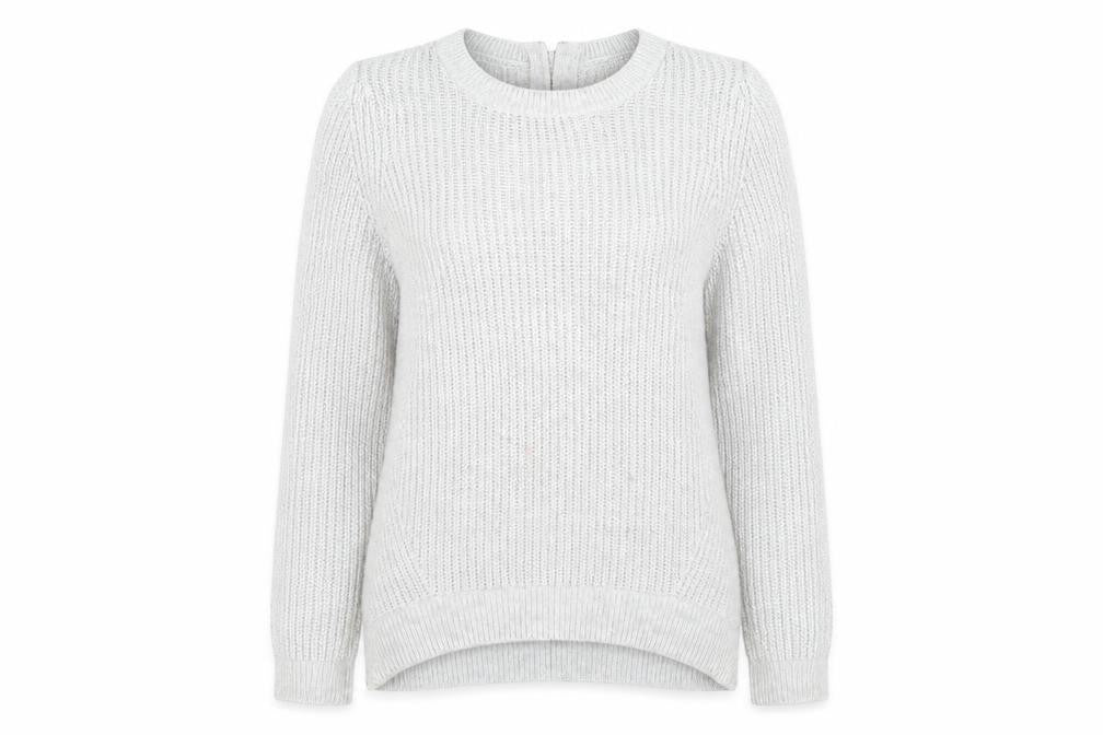 Front view of Wallis women’s grey jumper, size S