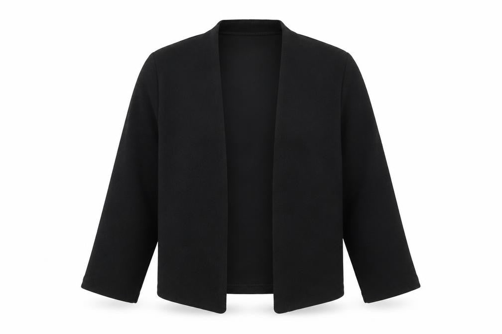 Front view of Select women’s black jacket blazer, size UK 10