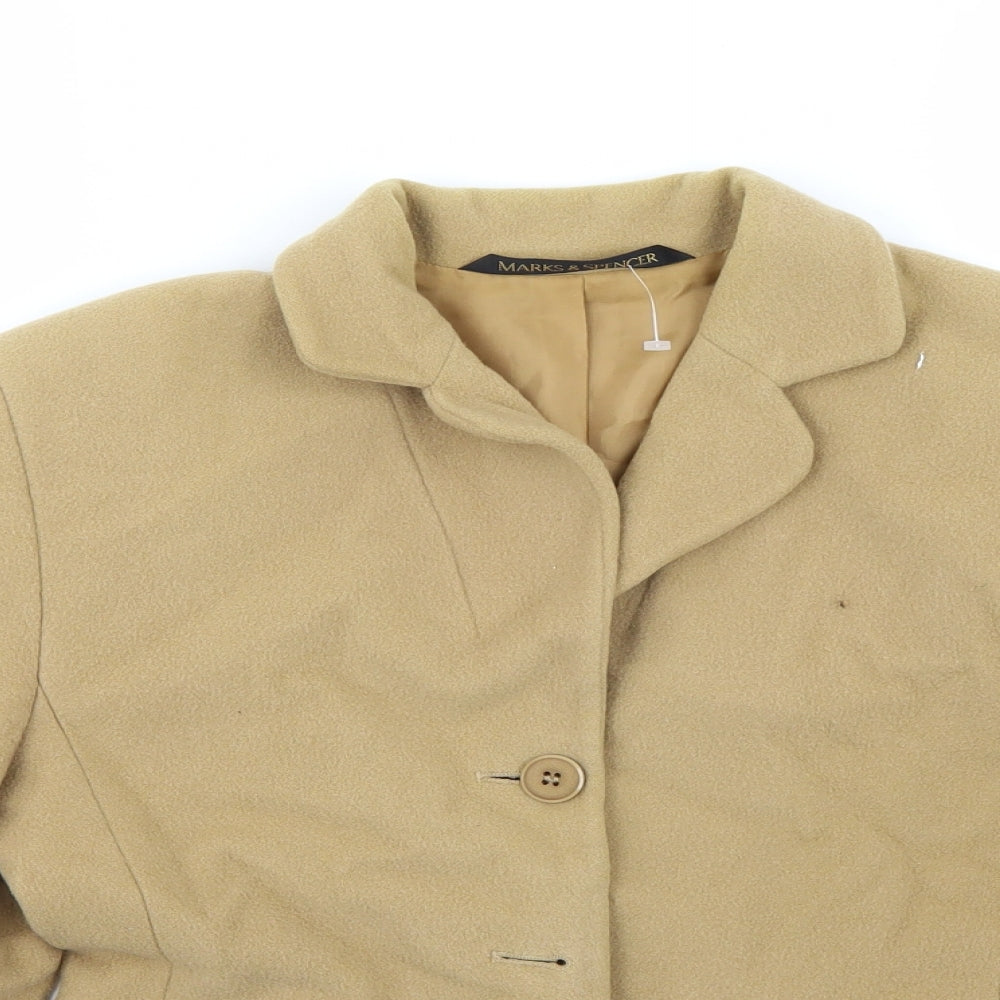 Marks and Spencer Womens Brown   Jacket Coat Size S