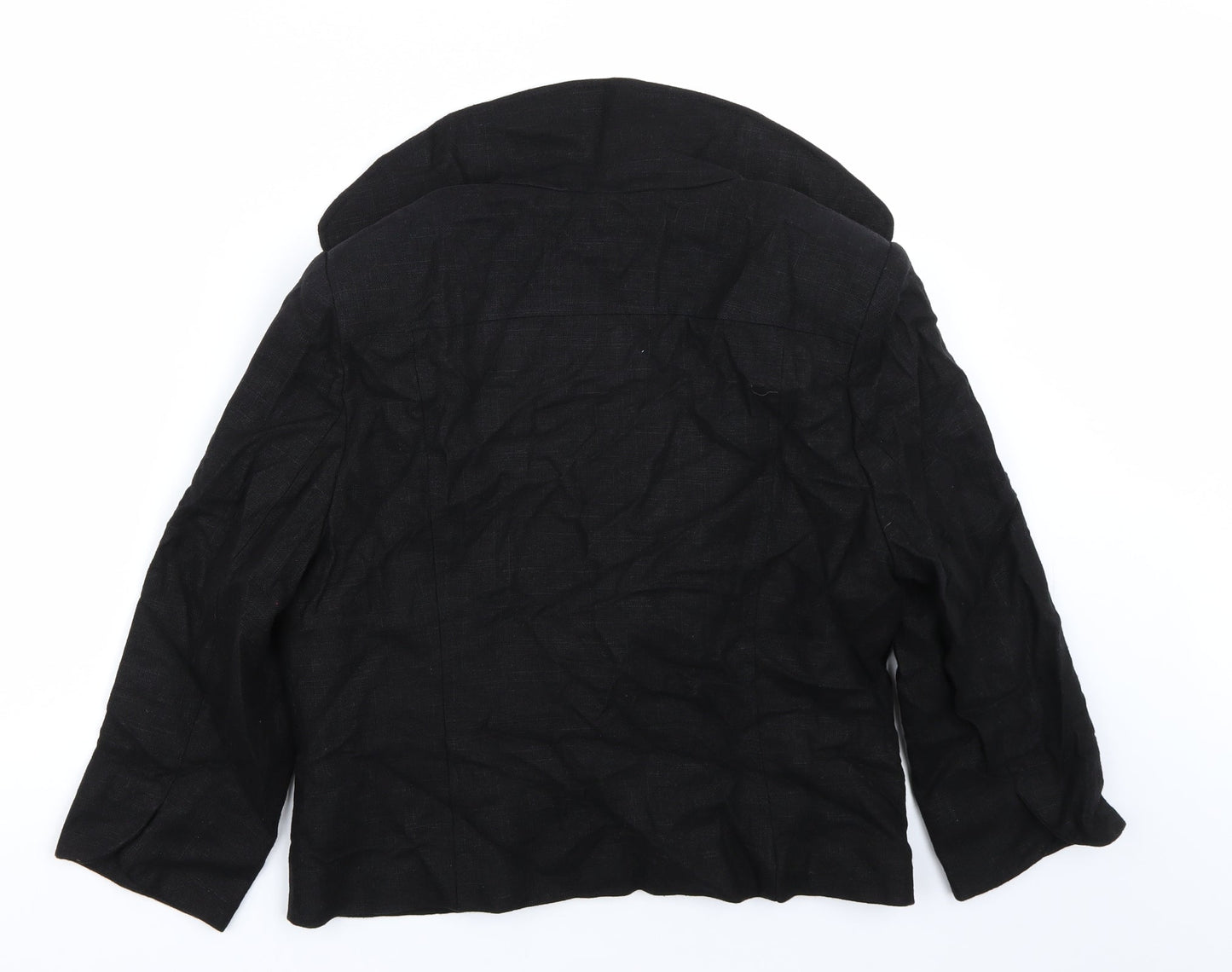 BHS Womens Black   Jacket Coat Size 16