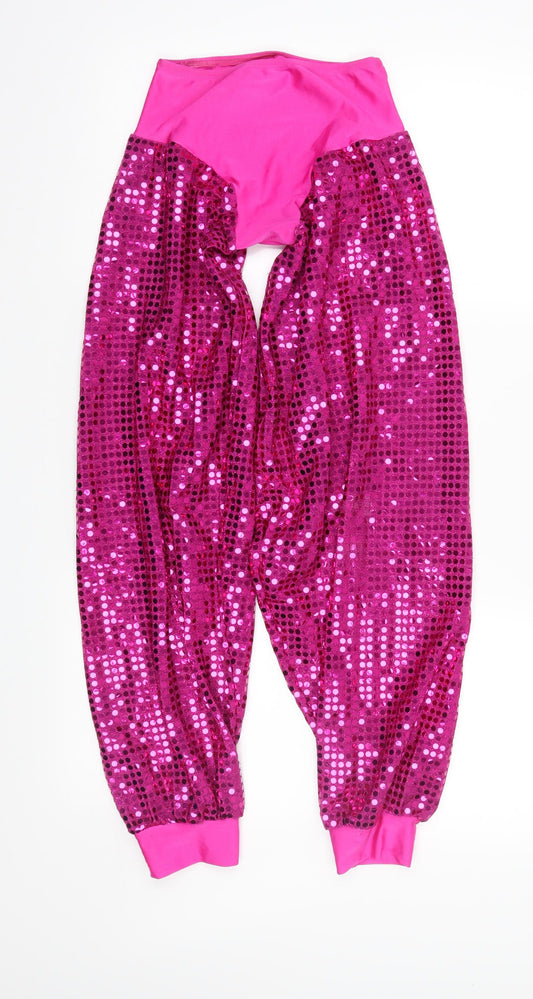 Danse Dezines Girls Pink   Harem Trousers