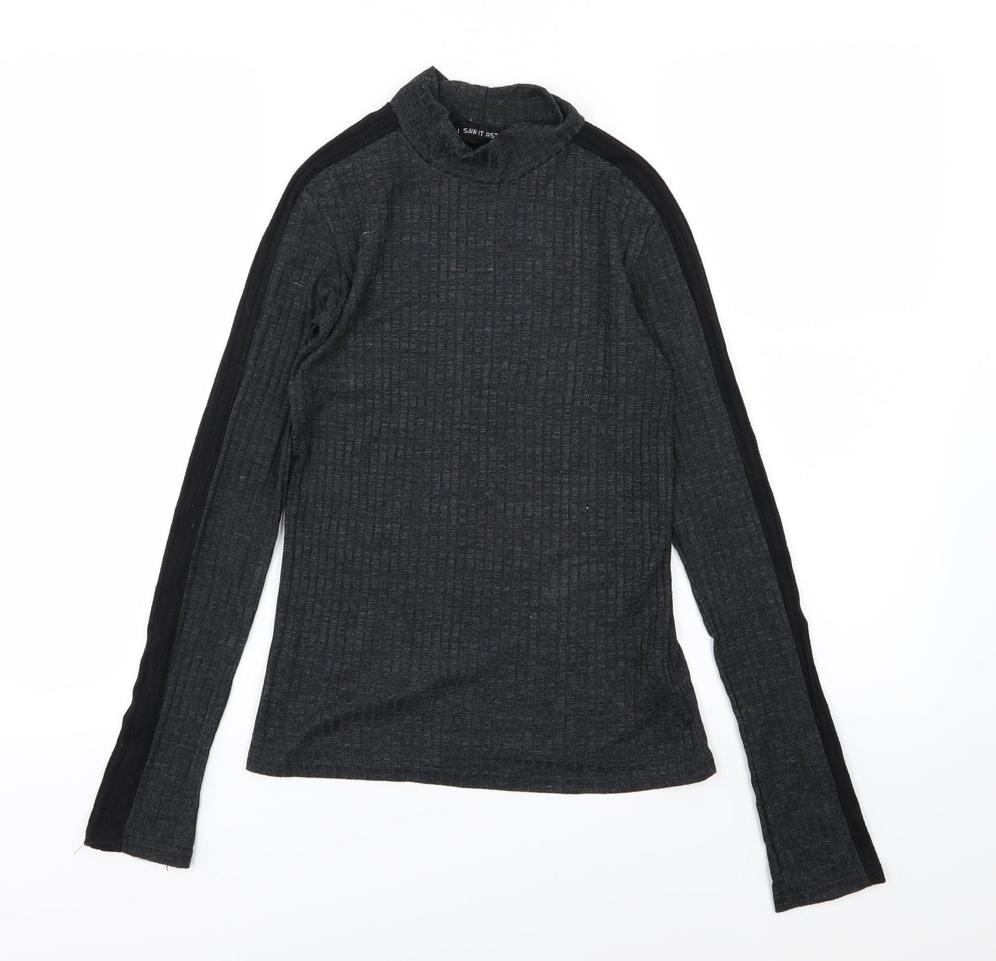 I SAW IT FIRST Womens Grey  Knit Pullover Jumper Size 10
