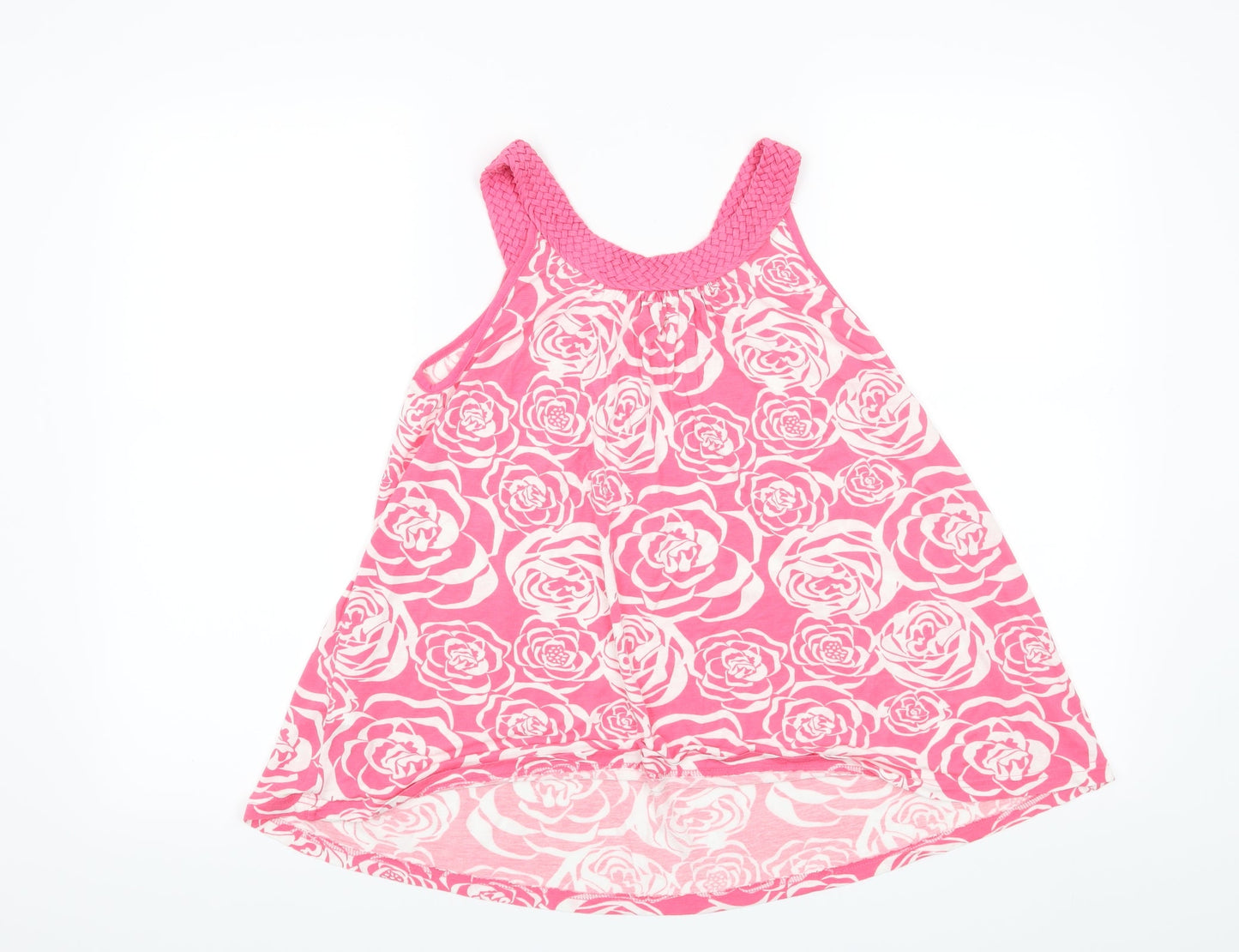 H&M Womens Pink Floral  Basic T-Shirt Size S