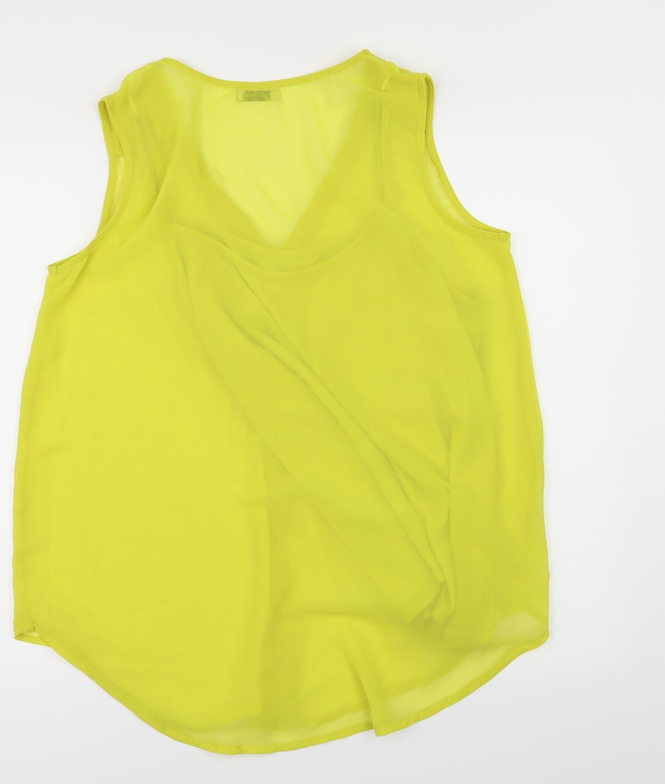 Simply Stock Shop Womens Yellow   Basic Blouse Size 14  - vest attached