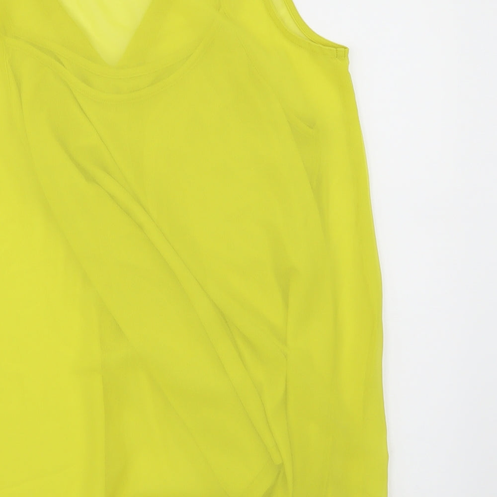 Simply Stock Shop Womens Yellow   Basic Blouse Size 14  - vest attached