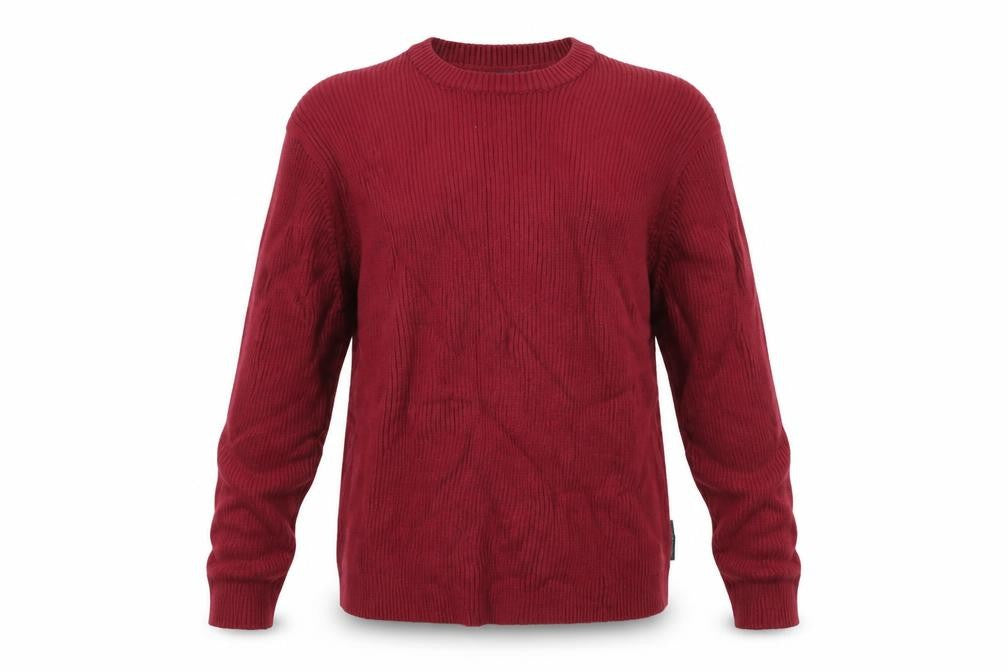 Front view of French Connection women’s red jumper, size S