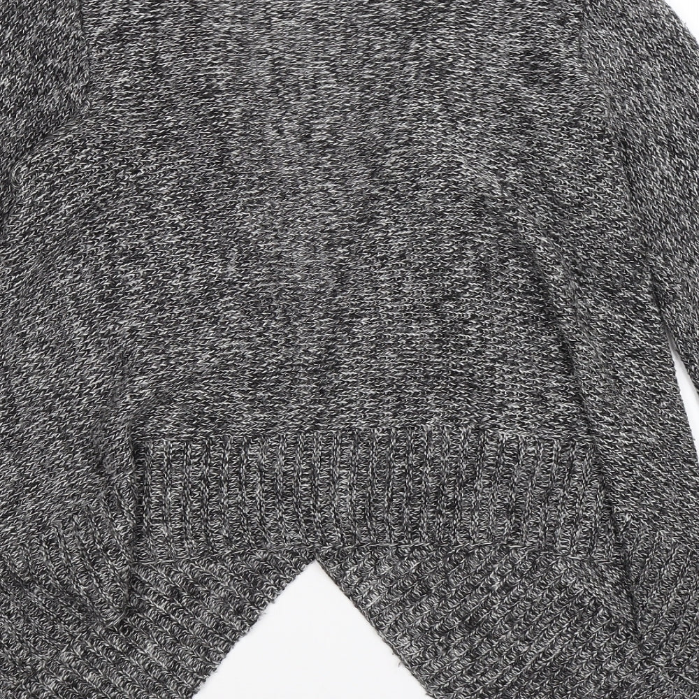H&M Womens Grey  Knit Cardigan Jumper Size M