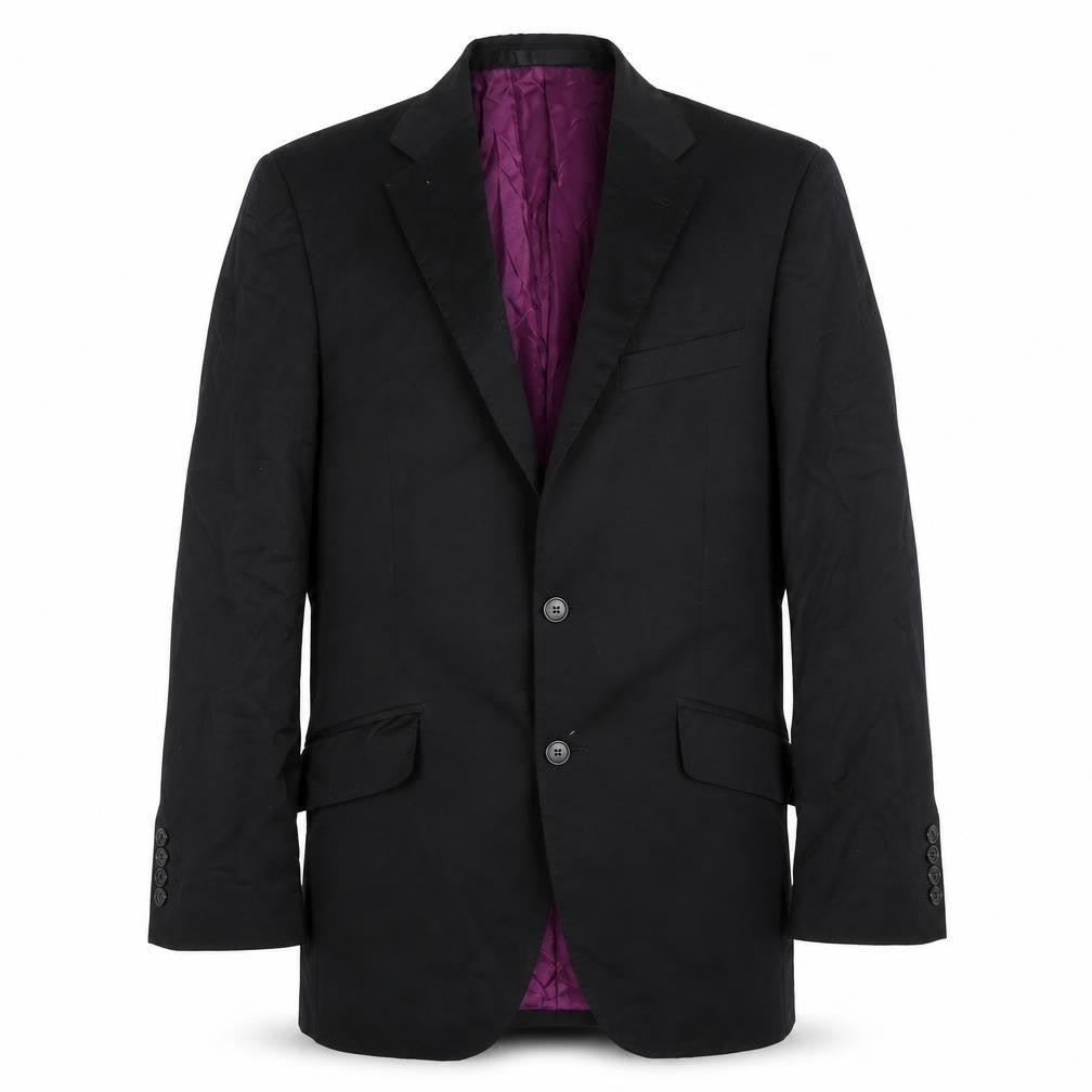 Front view of Marks & Spencer men’s black jacket suit jacket, size 36