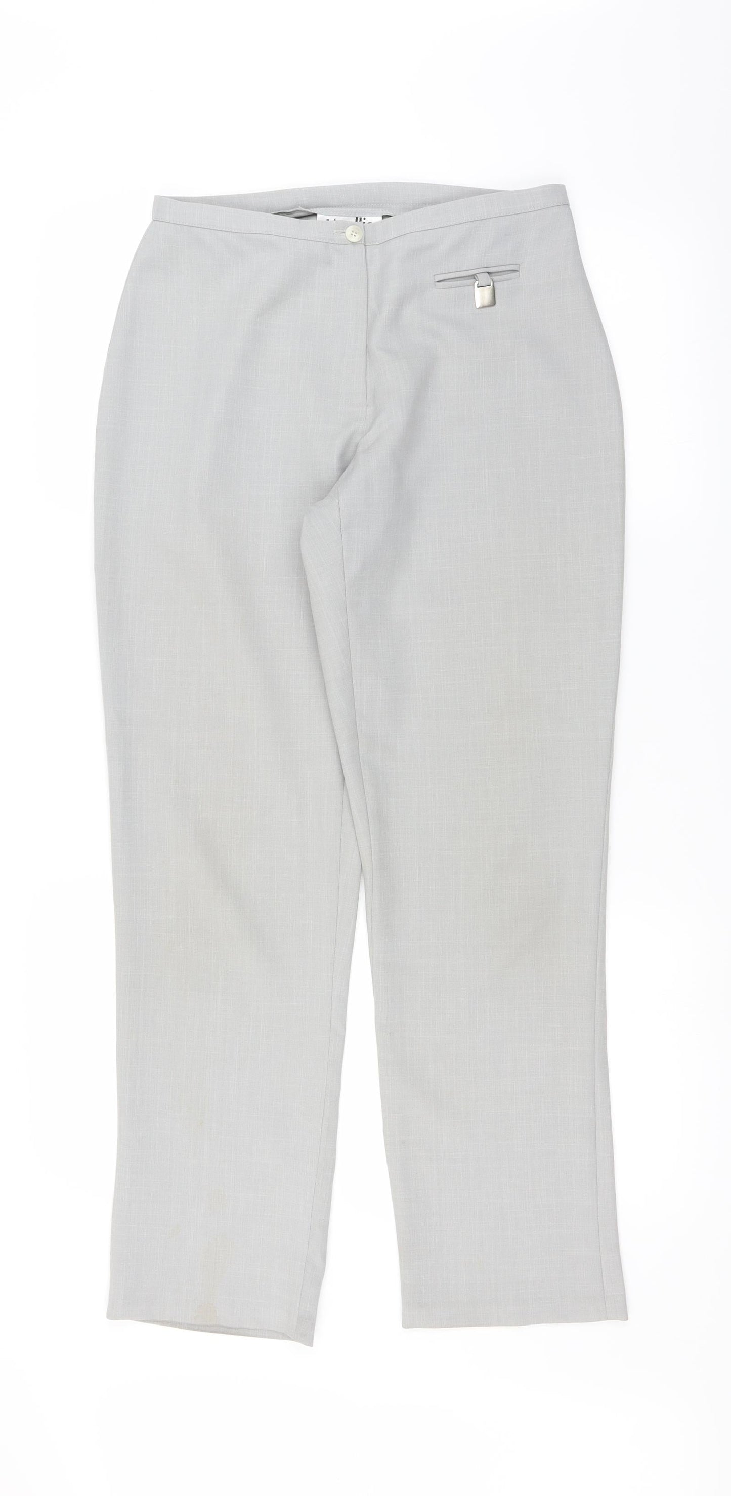 Wallis Womens Grey   Trousers  Size 12 L28 in