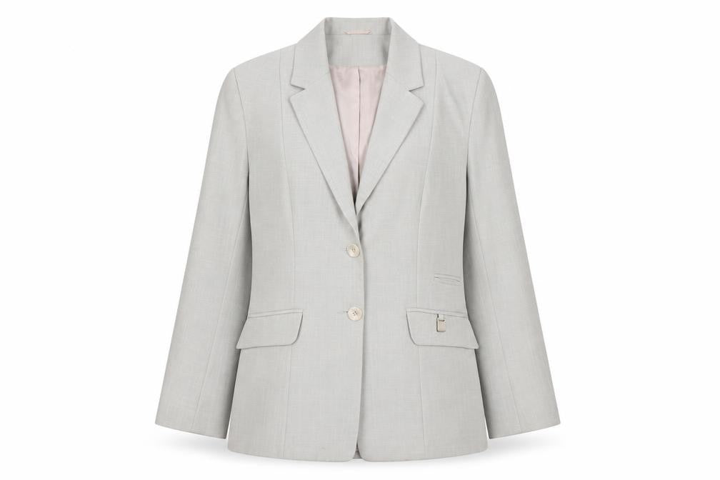 Front view of Wallis women’s grey jacket, size UK 10