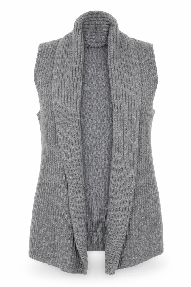 Front view of Gap women’s grey cardigan jumper, size XS