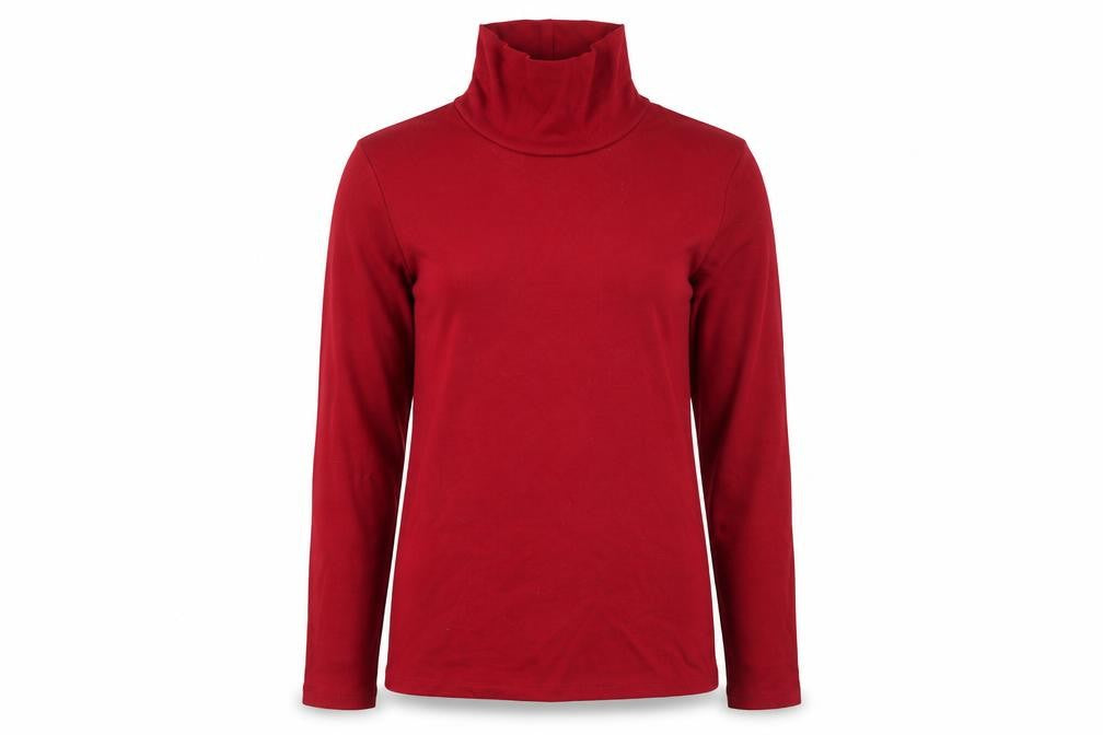 Front view of First Avenue women’s red jumper, size M