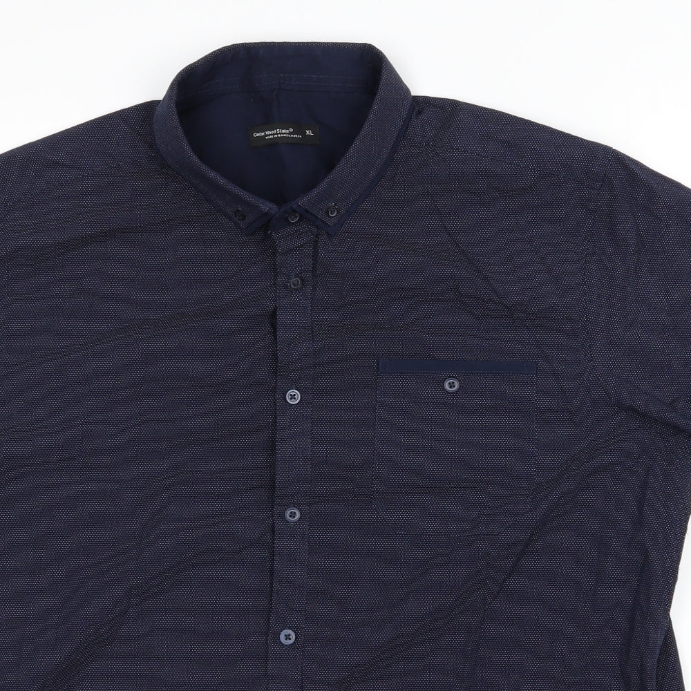 Cedar Wood State Mens Blue    Button-Up Size XL