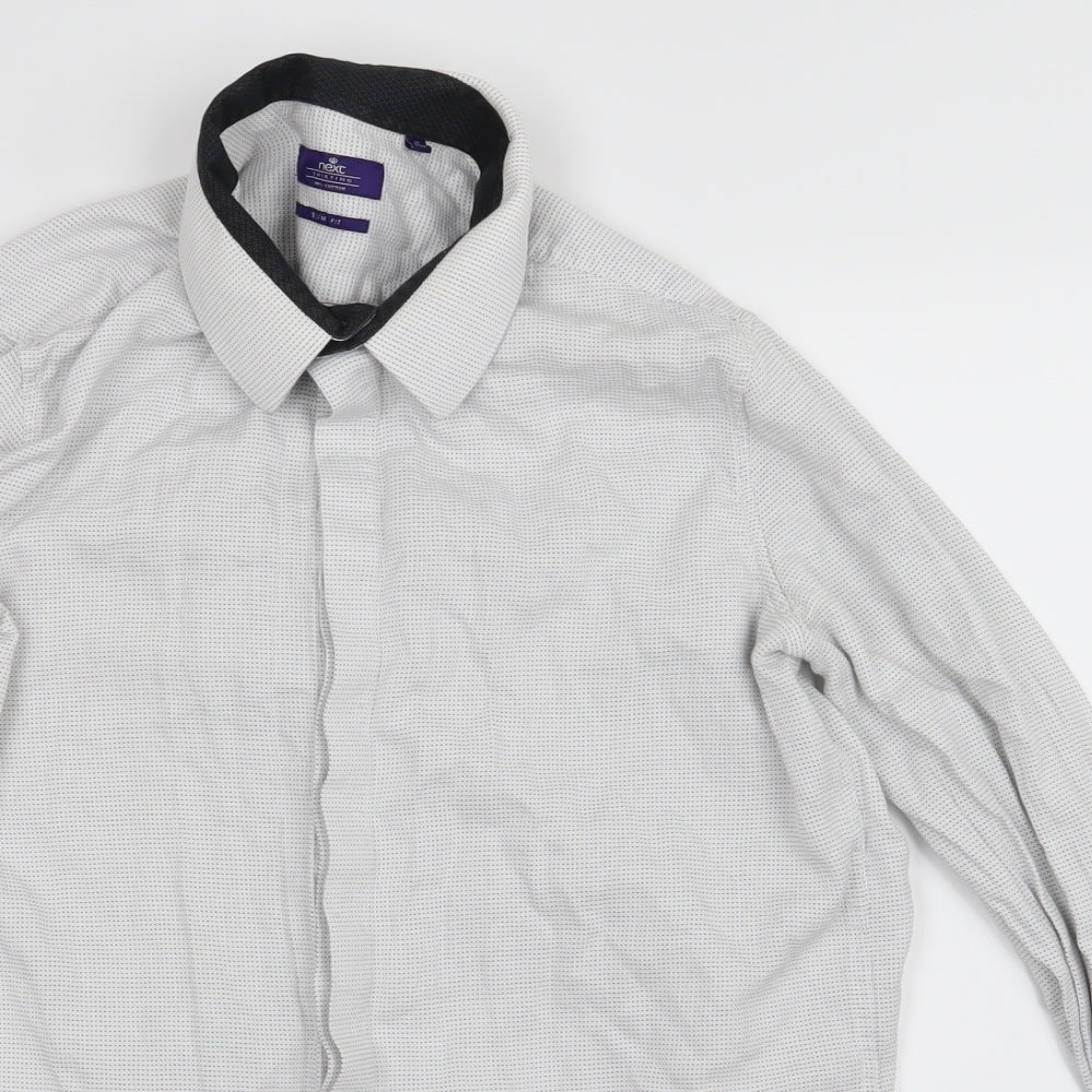 NEXT Mens White    Button-Up Size M