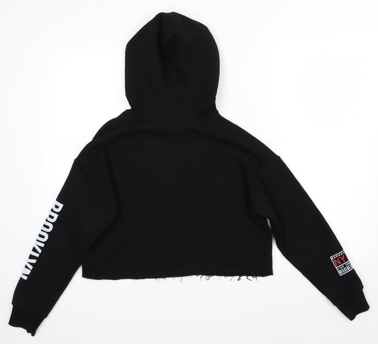 New Look Girls Black   Pullover Hoodie Size 12-13 Years  - USA