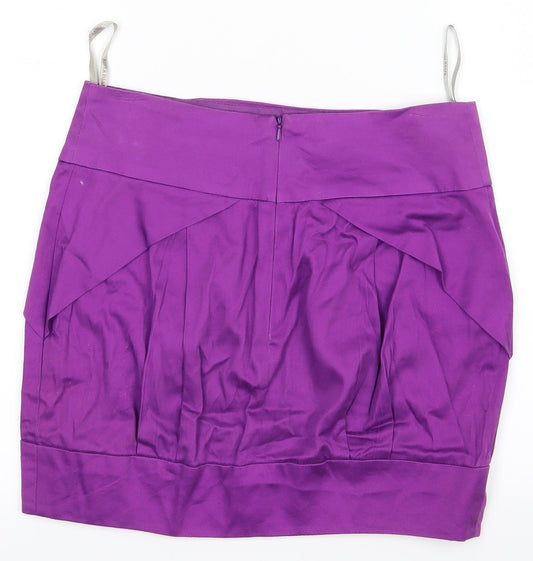 River Island Womens Purple   A-Line Skirt Size 8