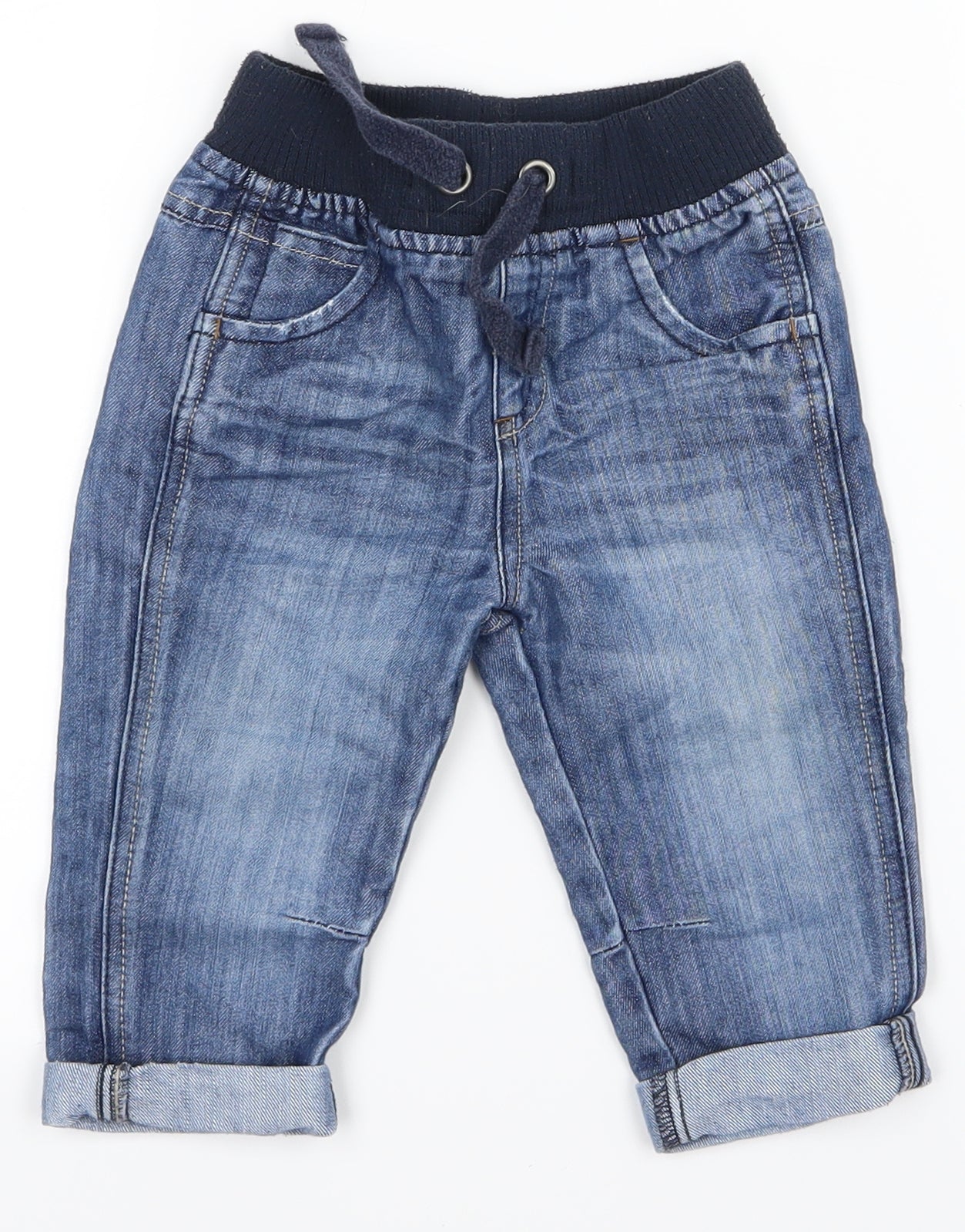 Matalan Baby Blue   Cropped Jeans Size 12-18 Months