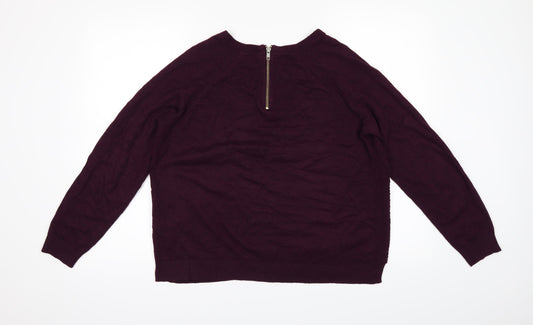 Peruna Womens Purple   Pullover Jumper Size 14