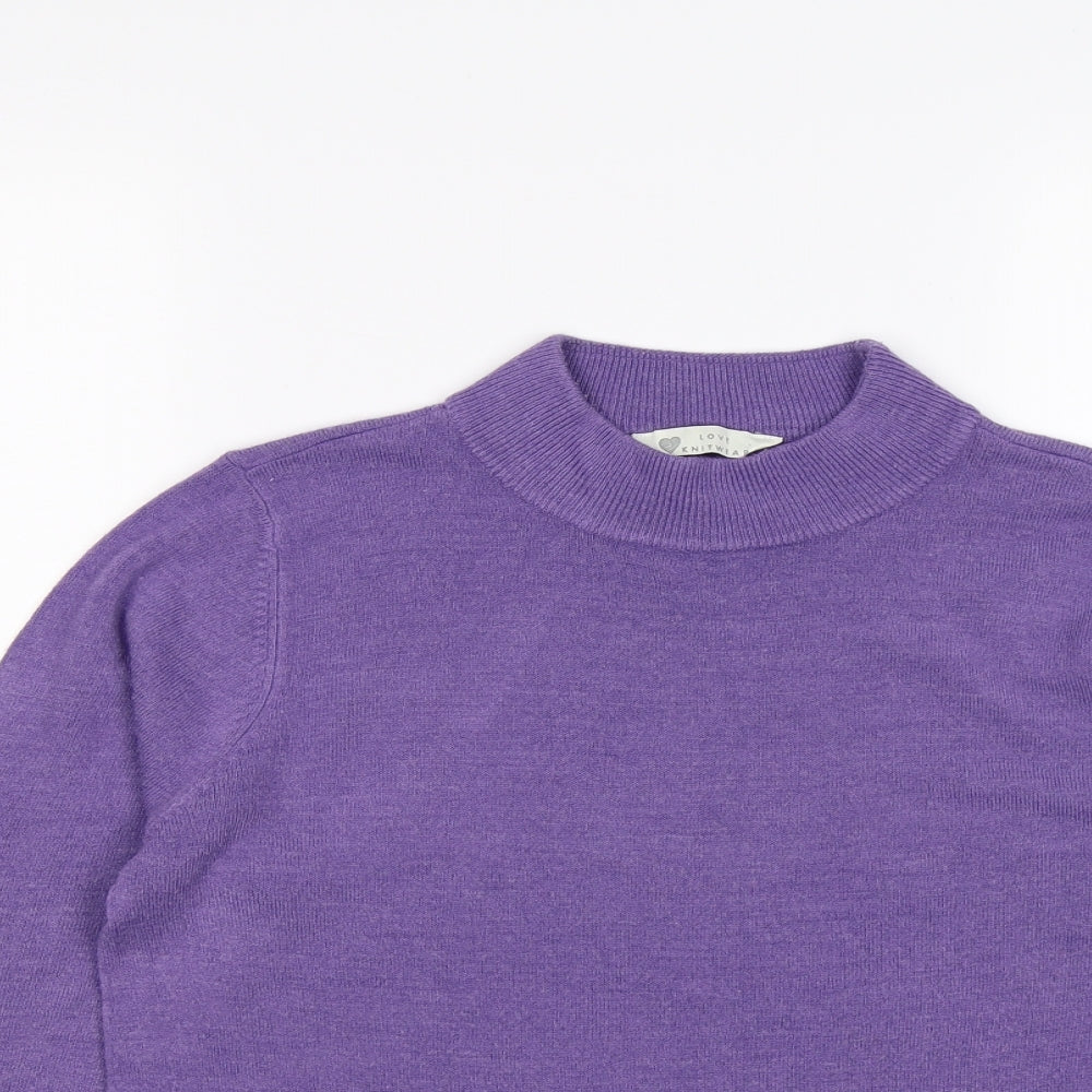 BHS Womens Purple  Knit  Jumper Size 12