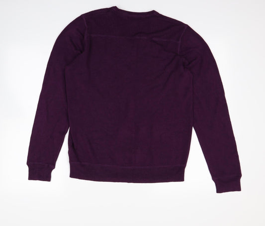 Redhering Mens Purple   Pullover Jumper Size L