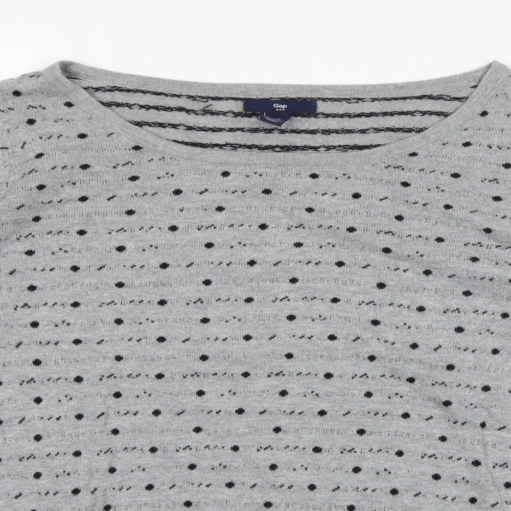 Gap Womens Green Polka Dot  Pullover Jumper Size M
