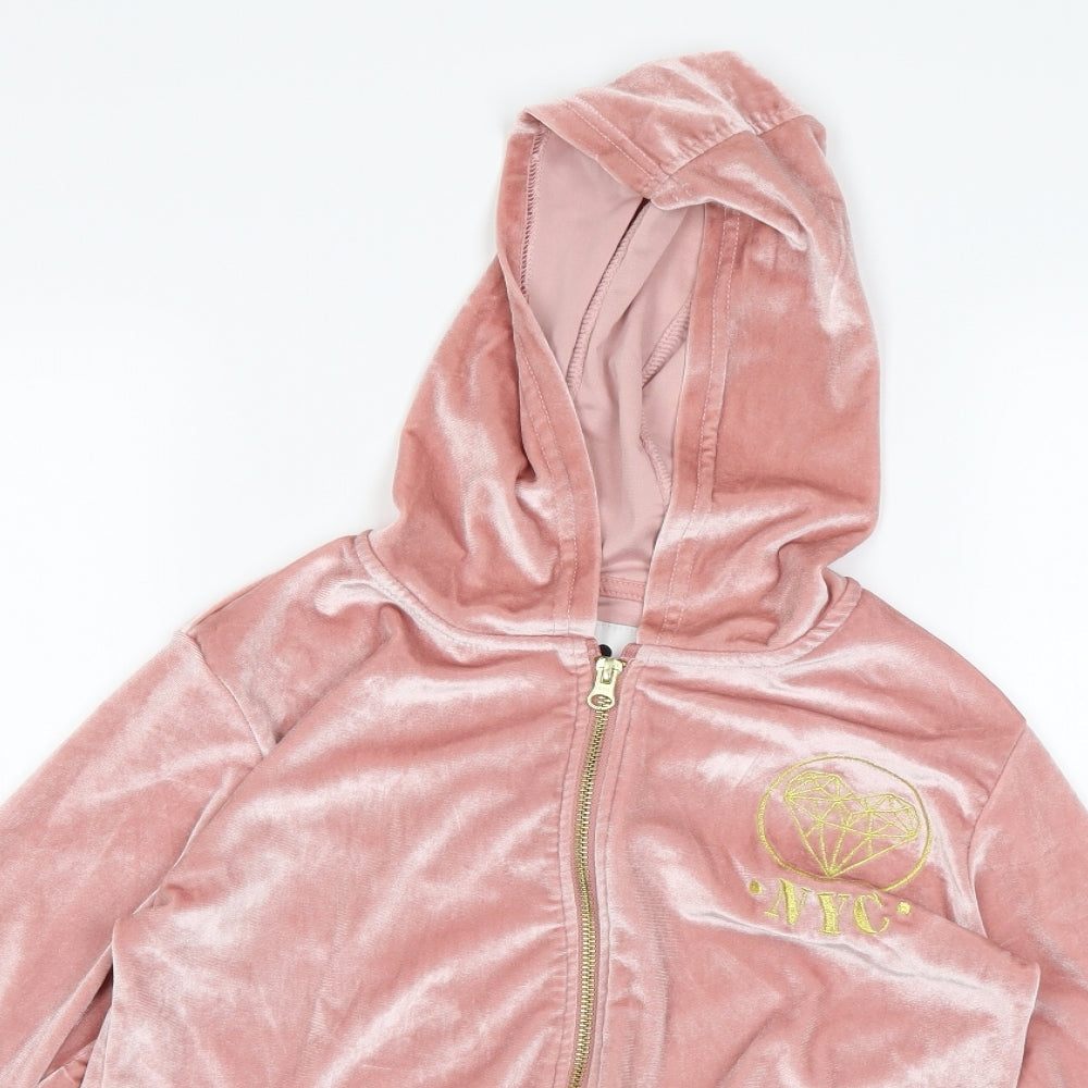 Very Girls Pink   Full Zip Hoodie Size 12 Years