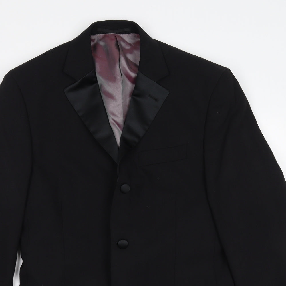 Preworn Mens Black   Jacket Suit Size M