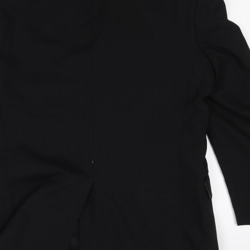 Preworn Mens Black   Jacket Suit Size M