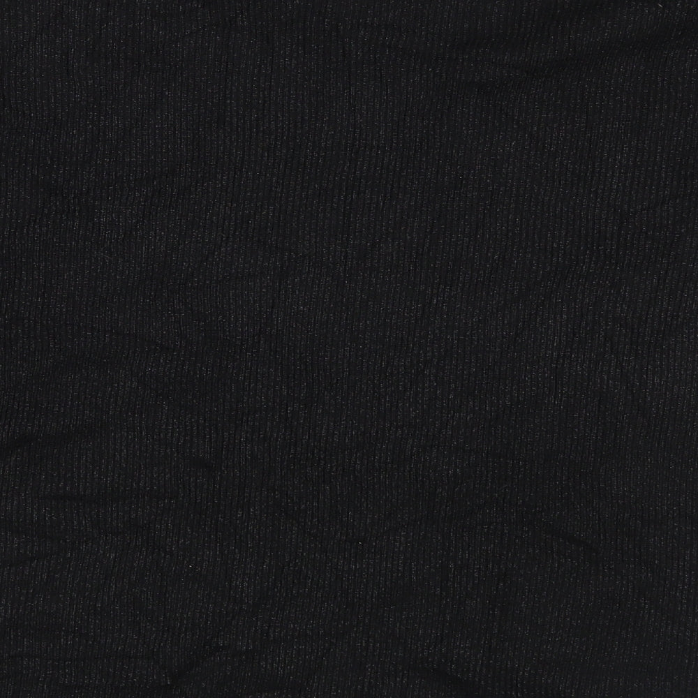 J&S Millenium Womens Black  Knit Pullover Jumper Size L