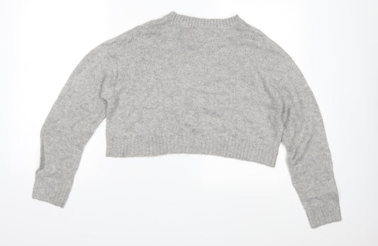 Divided Womens Grey  Knit Pullover Jumper Size M