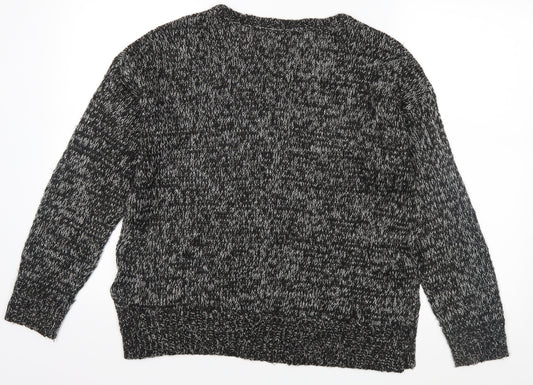 New Look Womens Black  Knit Pullover Jumper Size M