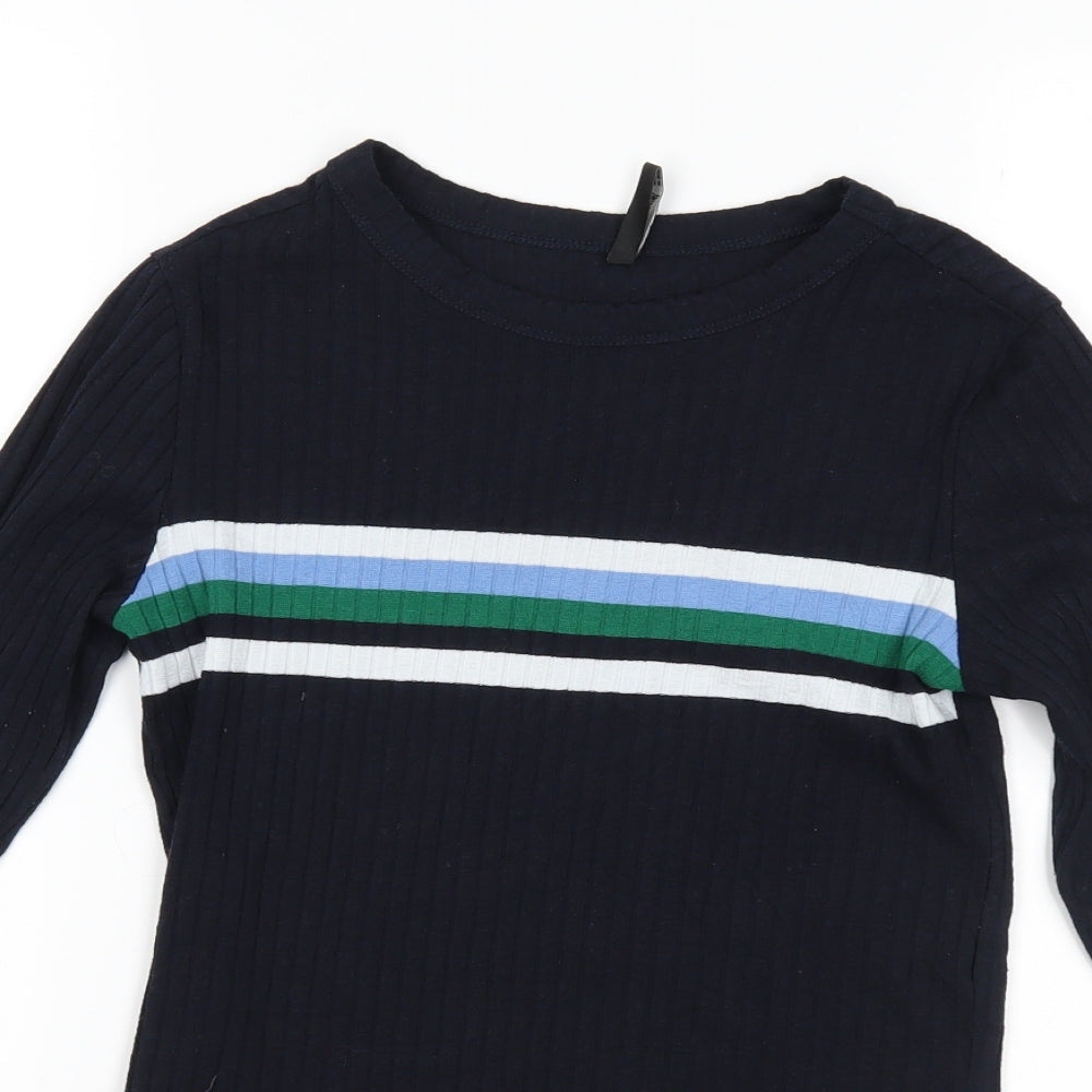 Stradivarius Womens Blue  Knit Pullover Jumper Size M