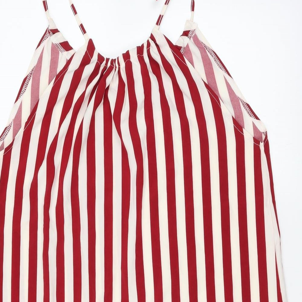 Preworn Womens Red Striped  Trapeze & Swing  Size S