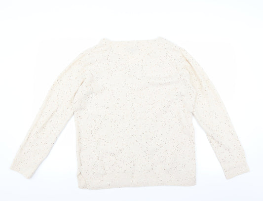 Peacocks Womens Ivory   Pullover Jumper Size M