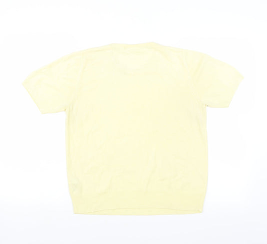 Marks and Spencer Womens Yellow   Pullover Jumper Size 14