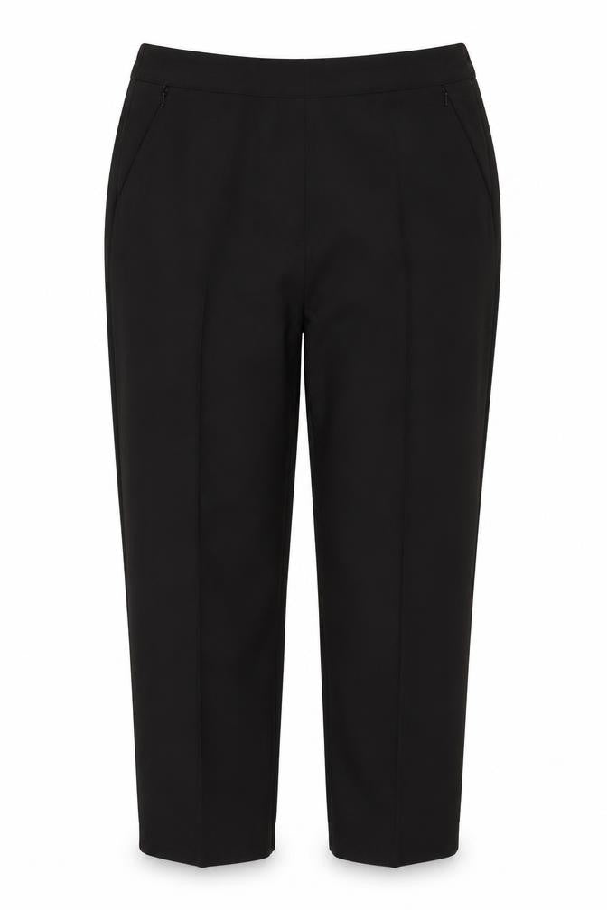 Front view of Classics women’s black trousers, size UK 14, 28-inch leg
