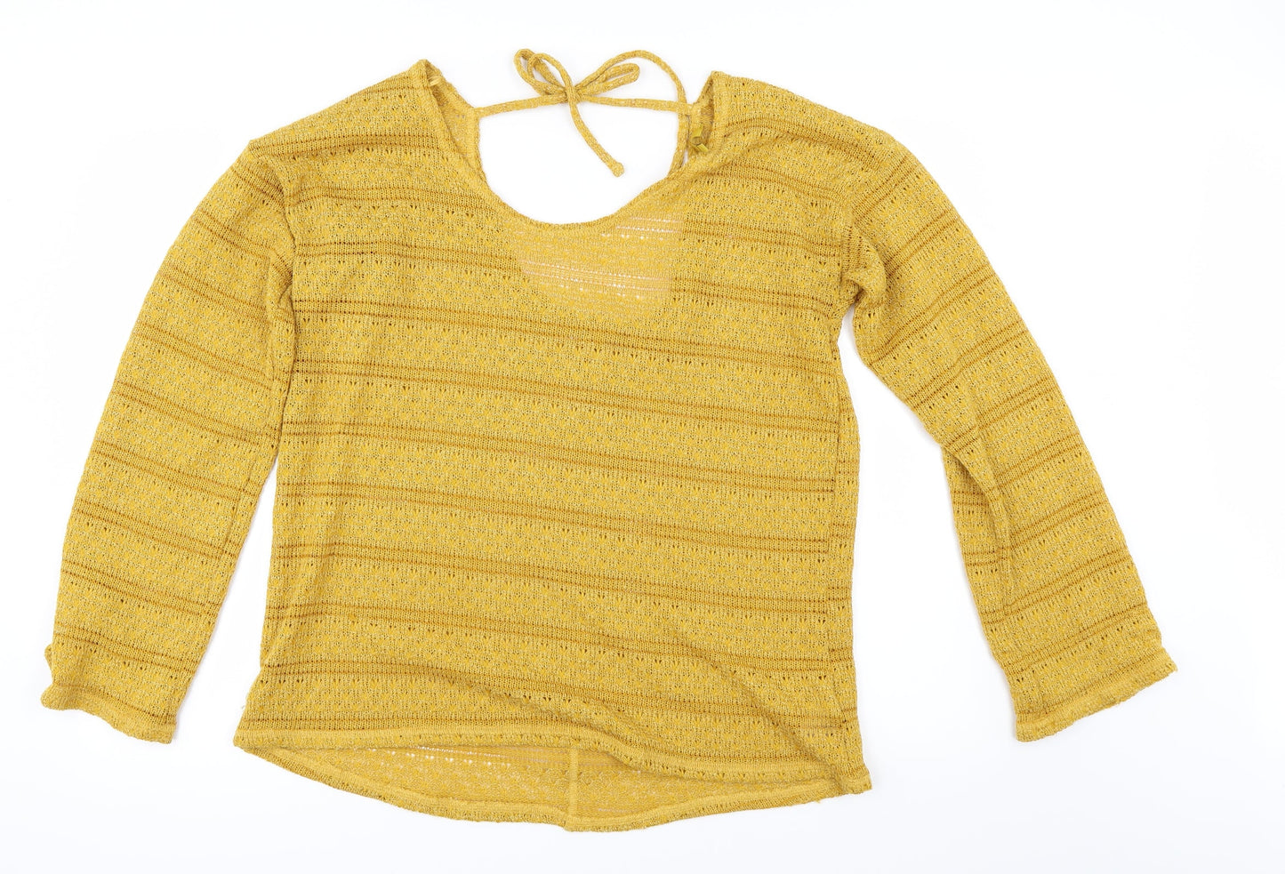 NEXT Womens Yellow   Pullover Jumper Size 16