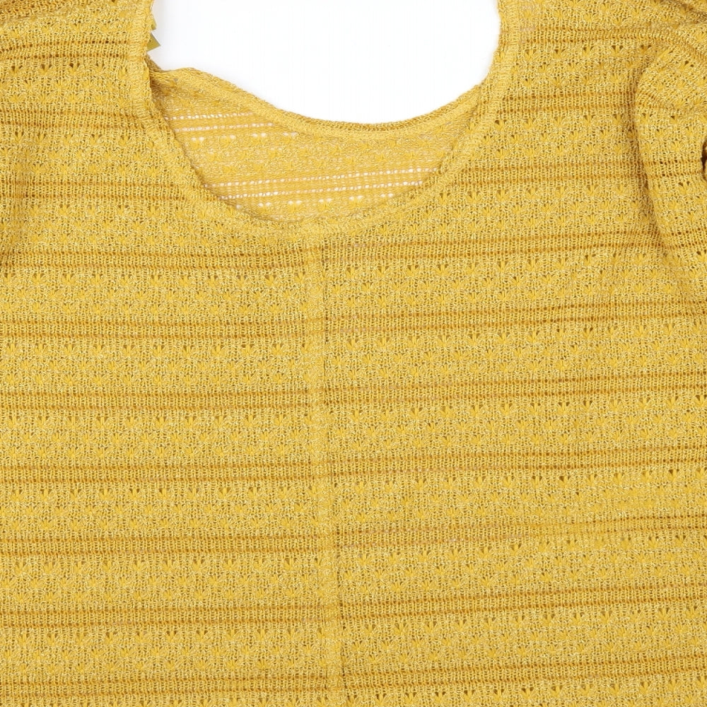 NEXT Womens Yellow   Pullover Jumper Size 16