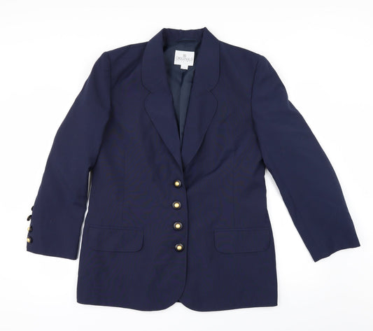 slimma Womens Blue   Jacket Suit Jacket Size 14