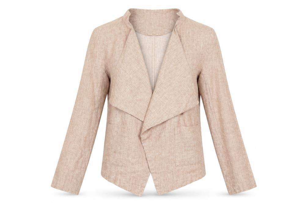 Front view of New Look women’s orange jacket, size UK 6