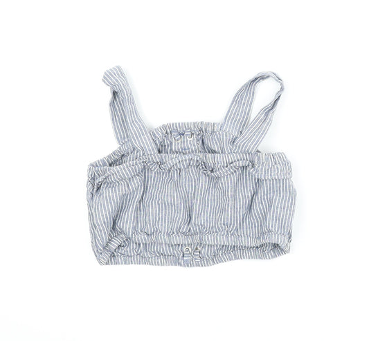 NEXT Girls Blue Striped  Cropped Tank Size 7 Years