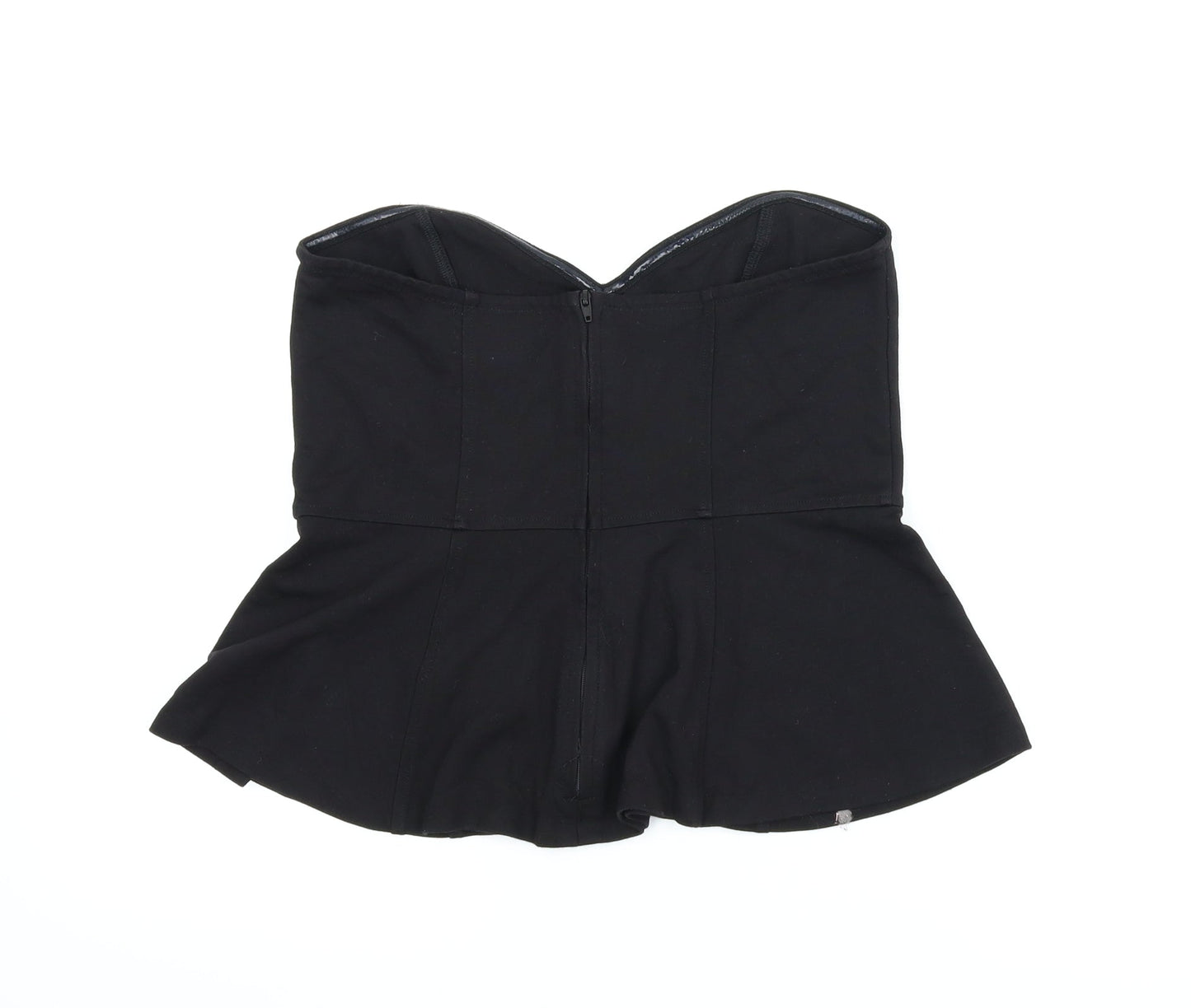 H&M Womens Black   Cropped Blouse Size M