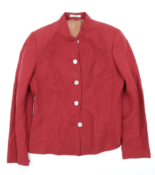 Platinum Womens Red   Jacket Blazer Size 10