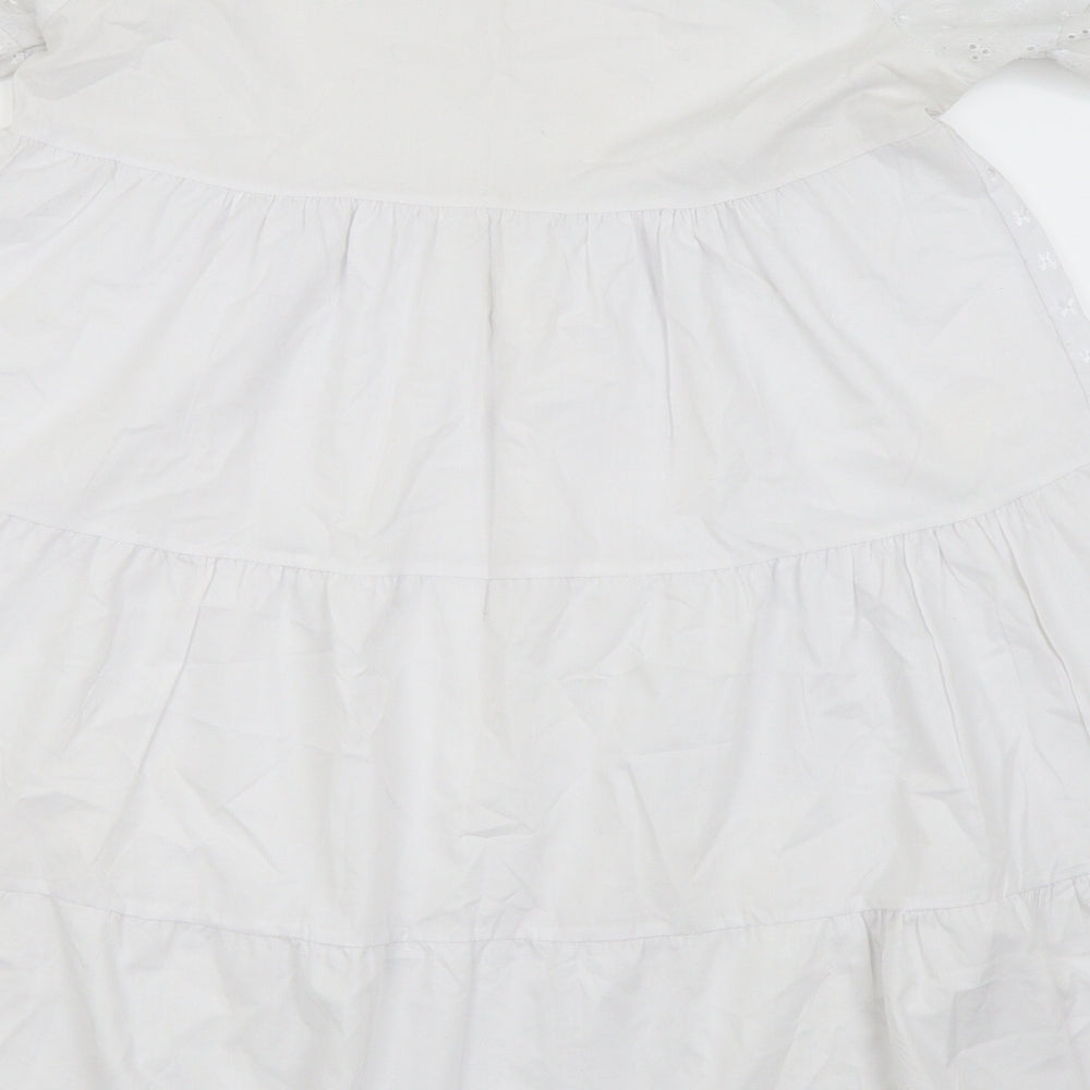 Missguided Womens White   Fit & Flare  Size 10