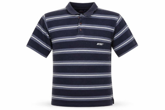 Hi-Tec Mens Blue Striped   Polo Size M