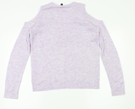 Dorothy Perkins Womens Purple   Pullover Jumper Size 8