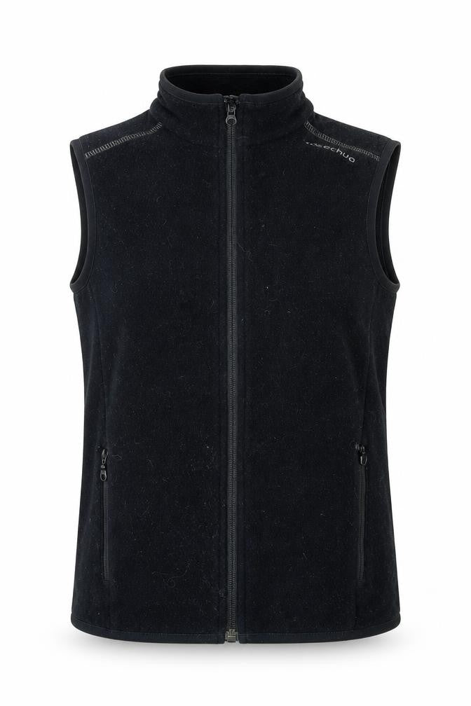 Front view of Quechua women’s black jacket, size UK 8