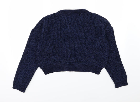 QED London Womens Blue  Knit Pullover Jumper Size S