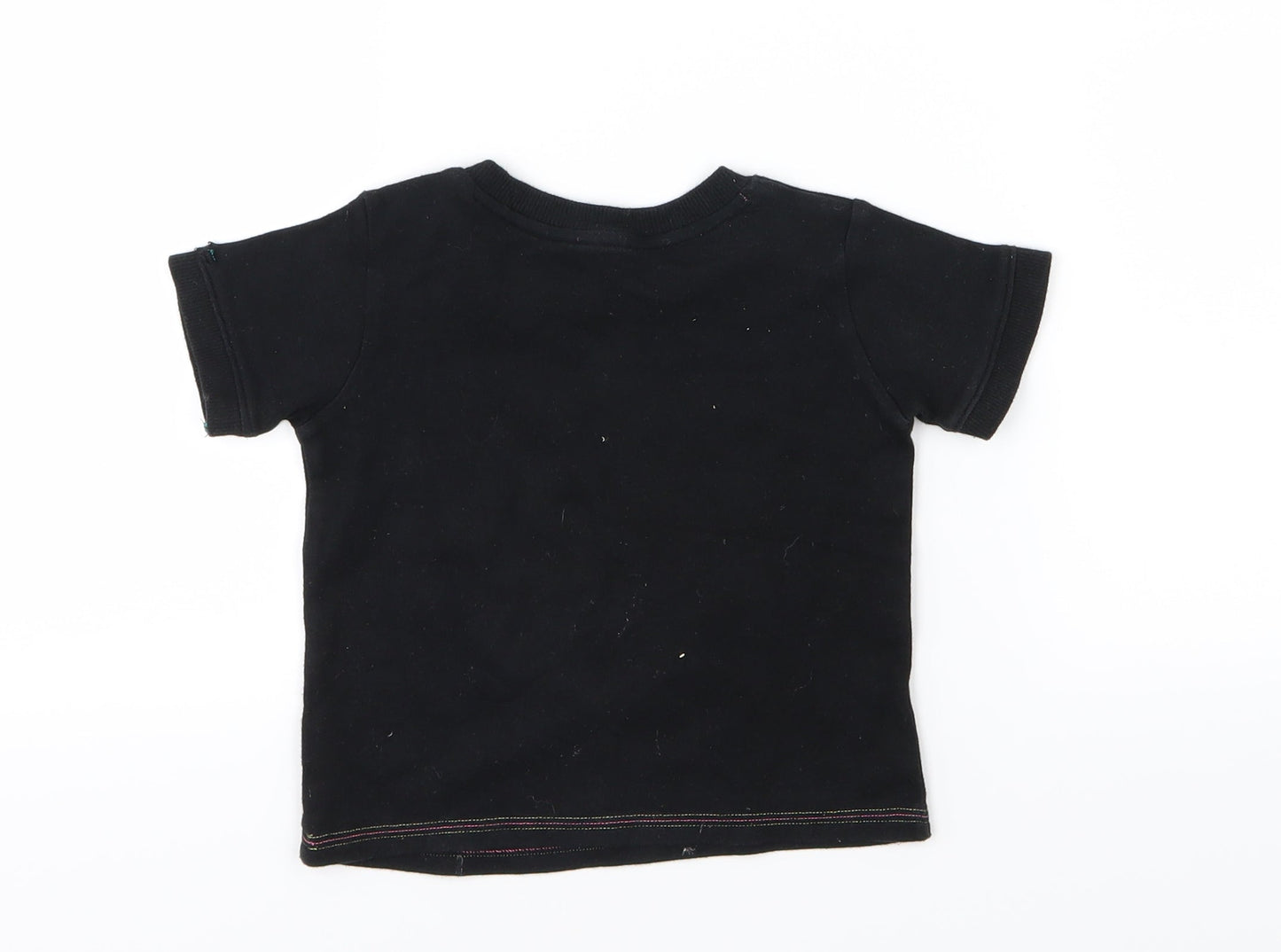George Boys Black  Jersey Basic T-Shirt Size 12-18 Months  - Little guy attitude