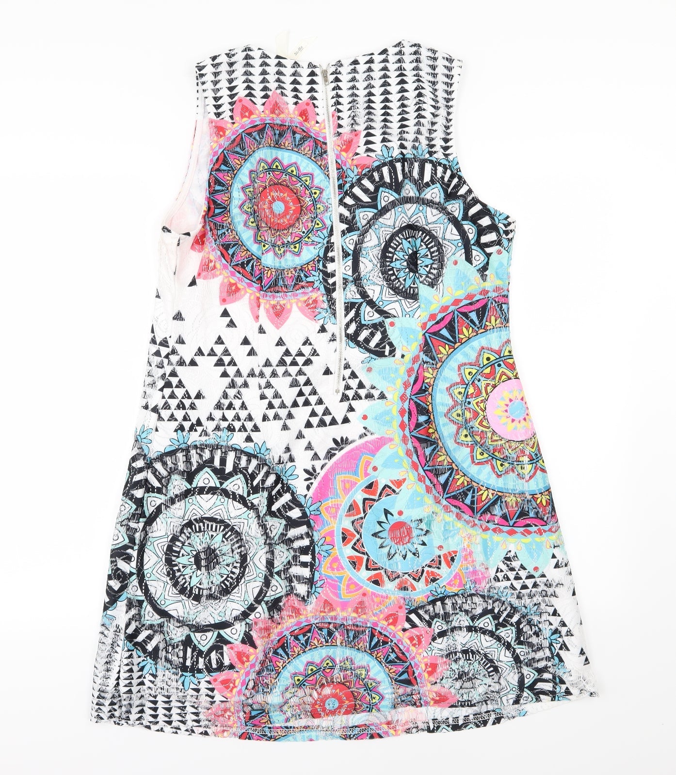 Stella Womens Multicoloured Geometric  A-Line  Size 14